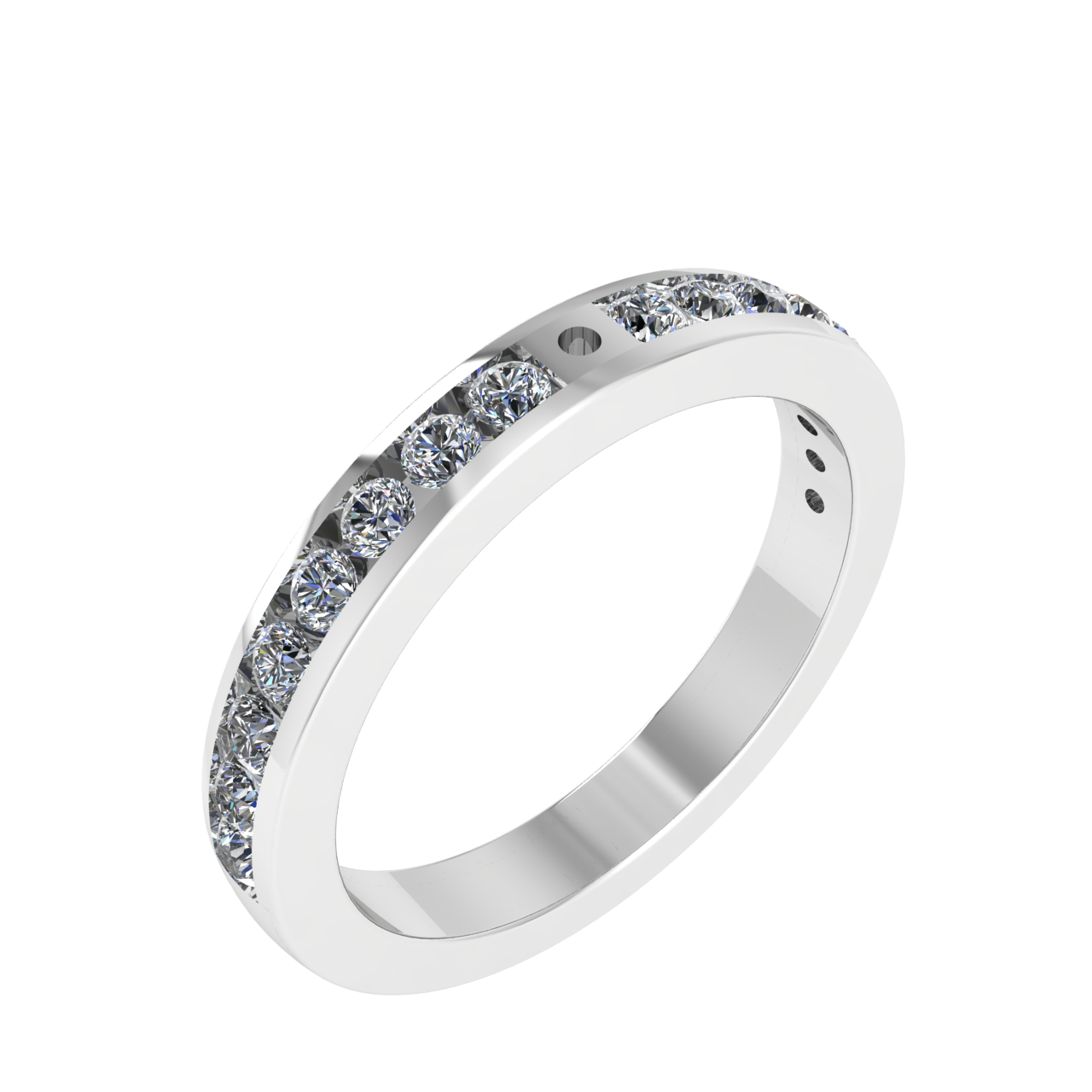 ACCENTED CLASSIC 1 ROW 1.90mm x 1.90mm PEG COMPATIBLE ENGAGEMENT RING